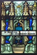 The vent window containing my ancestor's name: Nazaire Isabelle.
